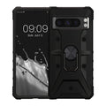 kwmobile Handyhülle kompatibel mit Google Pixel 8 Pro - stoßfeste Hülle mit Eckenschutz - Shockproof Hülle mit Fingerring aus Metall