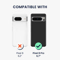 kwmobile Necklace Case kompatibel mit Google Pixel 8 Pro Hülle - Cover mit Kordel zum Umhängen - Silikon Schutzhülle