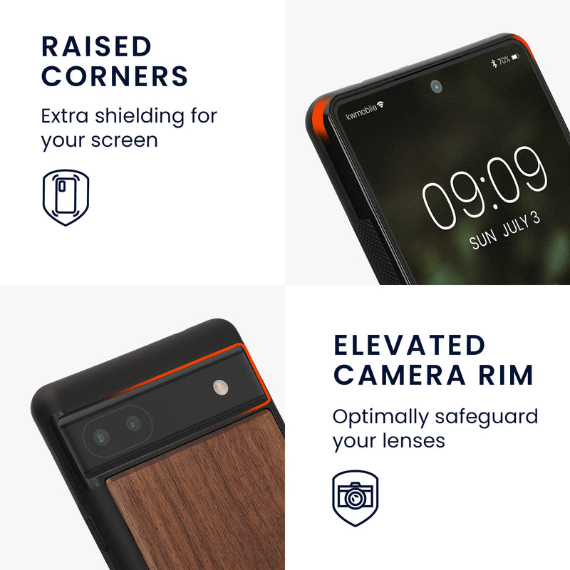 kwmobile Necklace Case kompatibel mit Google Pixel 6a Hülle TPU Cover mit Handykette Band Handyhülle