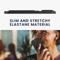 kwmobile Stick-on Kartenhalter für Kreditkarten - Stoff Halter - 5,7 x 8,9 cm - Wallet mit Platz für bis zu 5 Karten oder Scheine