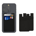 kwmobile 3x Stick-on Kartenhalter für Kreditkarten - Halter - 5,7 x 9,8 cm - für bis zu 4 Karten oder Bargeld - Wallet