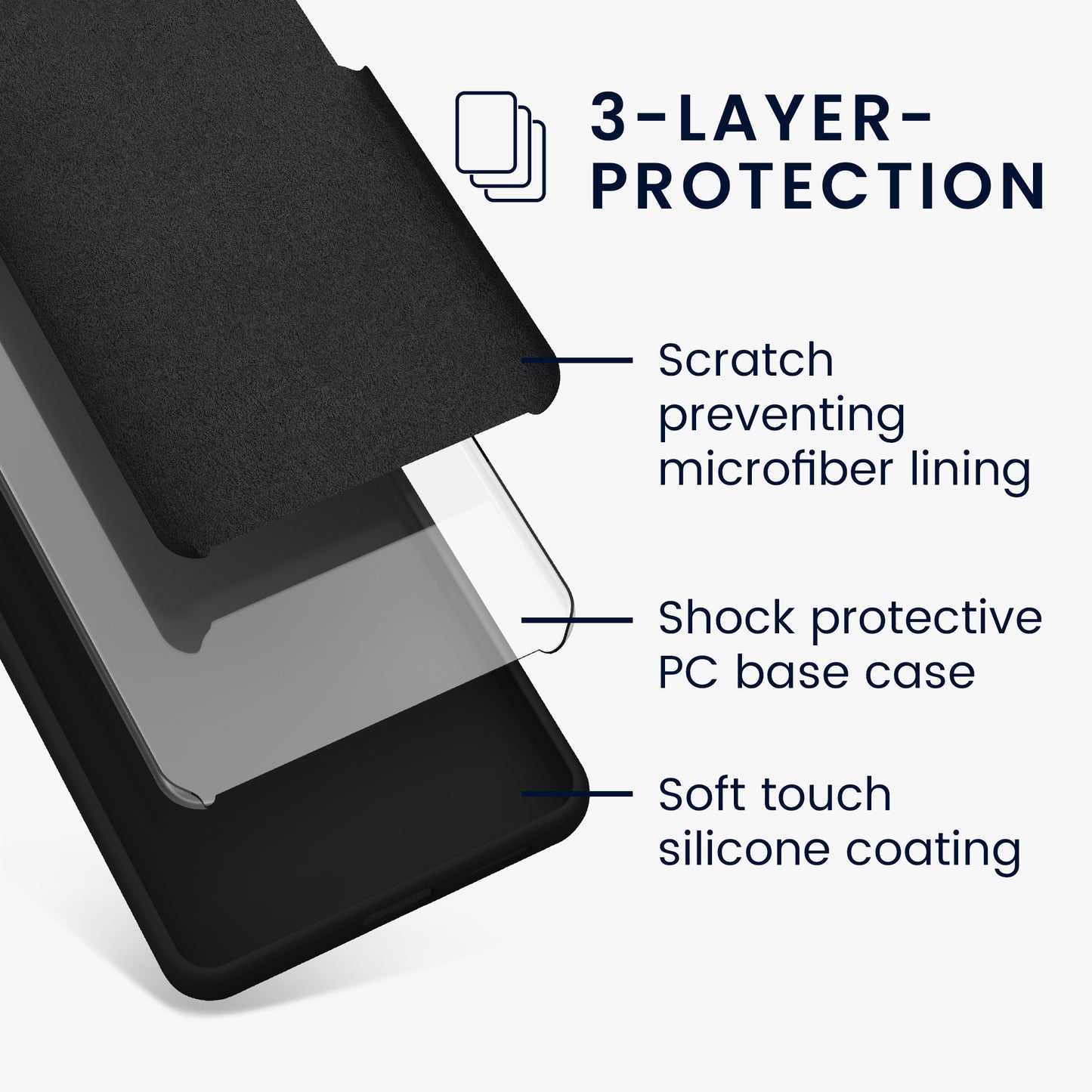 kwmobile Handyhülle für Xiaomi Redmi Note 13 Pro+ 5G / Redmi Note 13 Pro Plus 5G Hülle - Case Silikon - Kabelloses Laden - Schutzhülle Cover