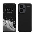 kwmobile Hülle kompatibel mit Xiaomi Redmi Note 13 Pro+ 5G / Redmi Note 13 Pro Plus 5G Hülle - weiches TPU Silikon Case - Cover geeignet für kabelloses Laden - Schwarz matt Schwarz matt  