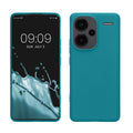 kwmobile Hülle kompatibel mit Xiaomi Redmi Note 13 Pro+ 5G / Redmi Note 13 Pro Plus 5G Hülle - weiches TPU Silikon Case - Cover geeignet für kabelloses Laden - Petrol matt Petrol matt  
