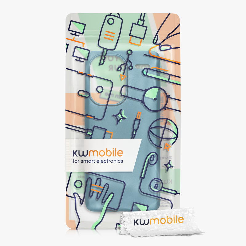 kwmobile Handyhülle für Xiaomi Redmi Note 13 Pro+ 5G / Redmi Note 13 Pro Plus 5G Hülle - Silikon Case metallisch schimmernd - Schutzhülle Cover