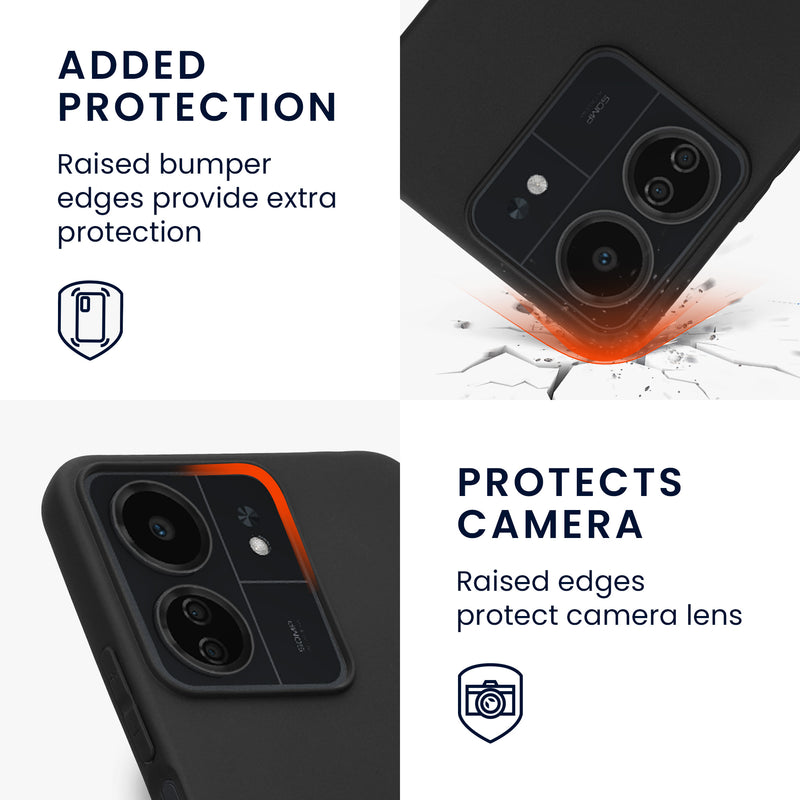 kwmobile Handyhülle für Xiaomi Poco C65 / Redmi 13C Hülle - Kabelloses Laden - Schutzhülle Cover