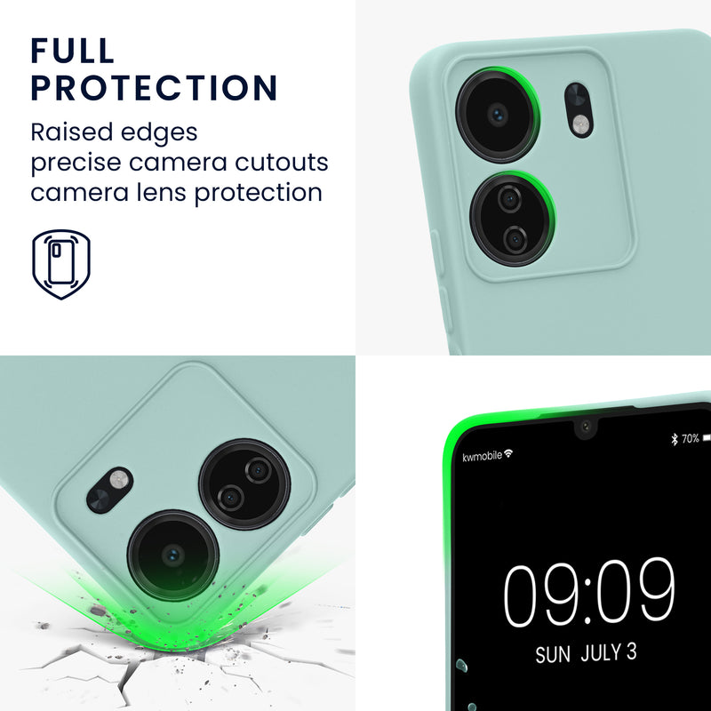 kwmobile Slim Case kompatibel mit Xiaomi Poco C65 / Redmi 13C Hülle - Handyhülle aus Silikon
