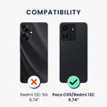 kwmobile Handyhülle für Xiaomi Poco C65 / Redmi 13C Hülle - Silikon Case - Schutzhülle Cover