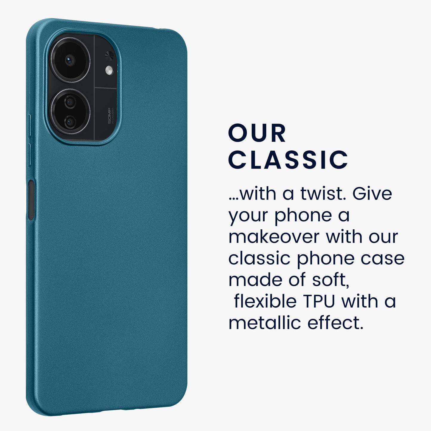 kwmobile Handyhülle für Xiaomi Poco C65 / Redmi 13C Hülle - Silikon Case - Schutzhülle Cover