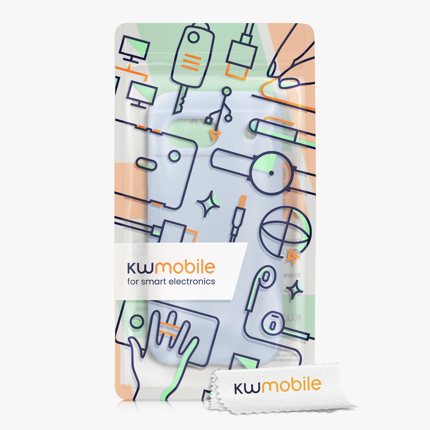 kwmobile Handyhülle für Google Pixel 8a Case - kabelloses Laden