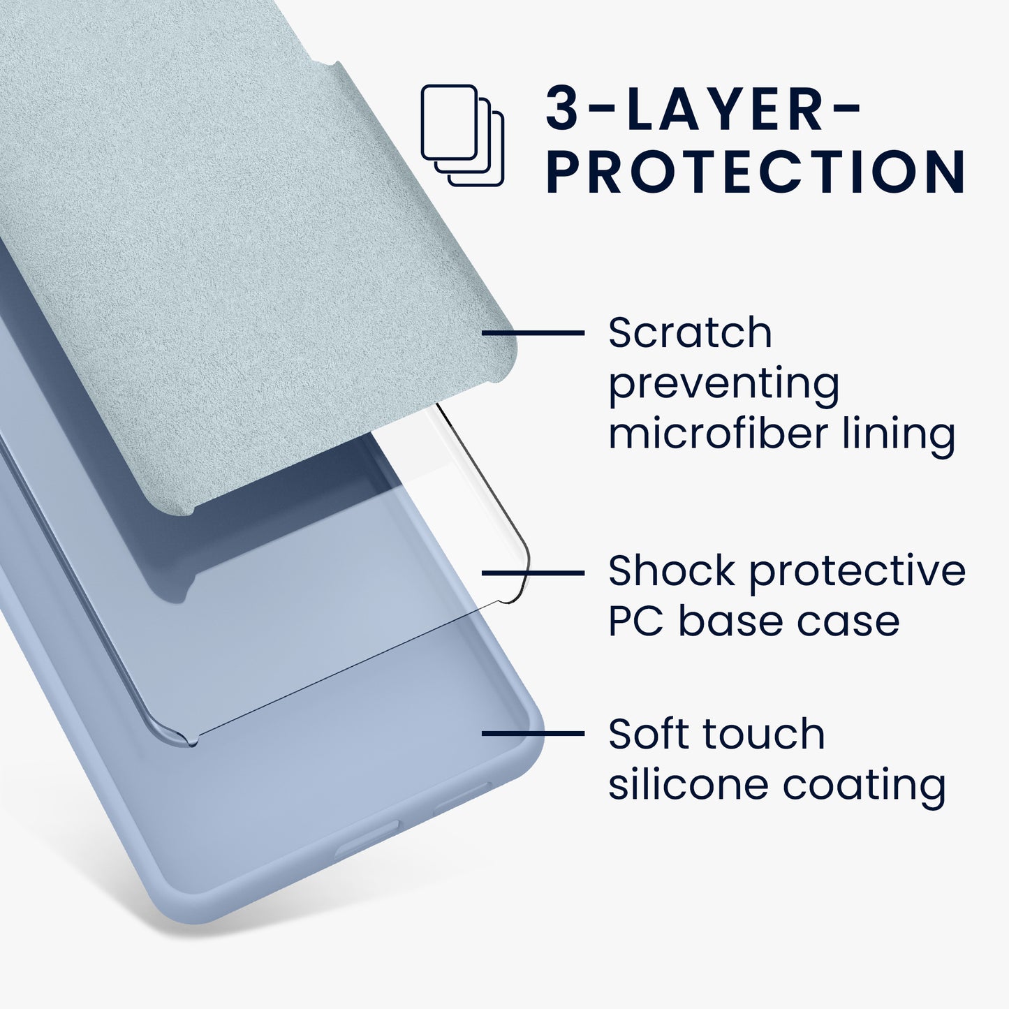 kwmobile Handyhülle für Google Pixel 8a Case - kabelloses Laden