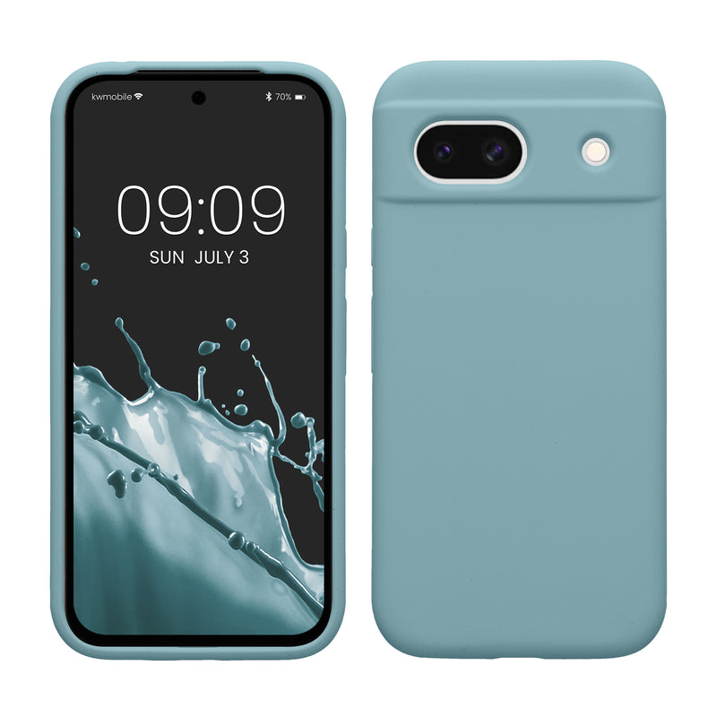 kwmobile Handyhülle für Google Pixel 8a Hülle, für Pixel 8a Case - Hülle Silikon - kabelloses Laden - Antique Stone Antique Stone  