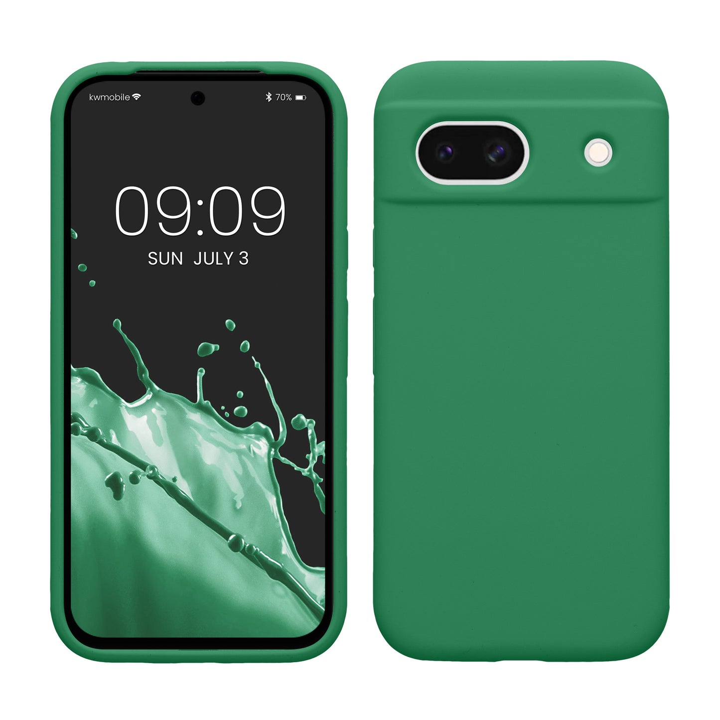 kwmobile Handyhülle für Google Pixel 8a Hülle, für Pixel 8a Case - Hülle Silikon - kabelloses Laden - Pixie Green Pixie Green  
