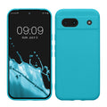 kwmobile Handyhülle kompatibel mit Google Pixel 8a Hülle - Handy Case aus weichem Silikon in Cool Glacier Cool Glacier  