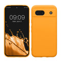 kwmobile Handyhülle kompatibel mit Google Pixel 8a Hülle - Handy Case aus weichem Silikon in Mango Mango  