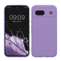 kwmobile Handyhülle kompatibel mit Google Pixel 8a Hülle - Handy Case aus weichem Silikon in Veilchen Lila Veilchen Lila  