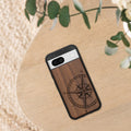 kwmobile Hülle kompatibel mit Google Pixel 8a Hülle - Handy Cover - TPU Handyhülle Vintage Kompass
