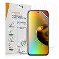 kwmobile 3x Displayschutzfolie kompatibel mit Google Pixel 8a Folie - klare Schutzfolien Set in transparent Transparent  