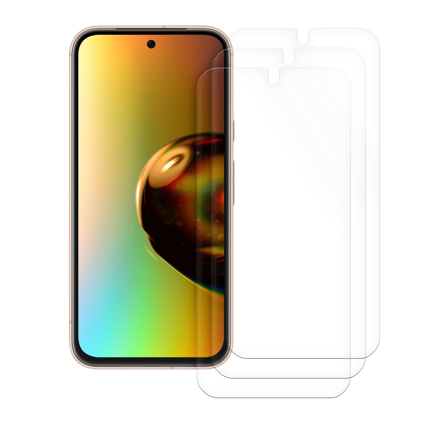 3x Folie kristallklar für Google Pixel 8a
