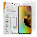 kwmobile 3x Folie matt kompatibel mit Google Pixel 8a - Displayschutzfolie Schutzfolie - Displayschutz Displayfolie entspiegelt Matt Transparent  