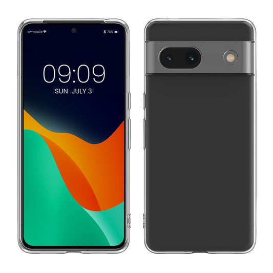 kwmobile Hülle kompatibel mit Google Pixel 8a - Silikon Handyhülle transparent - Handy Case in Transparent Transparent  