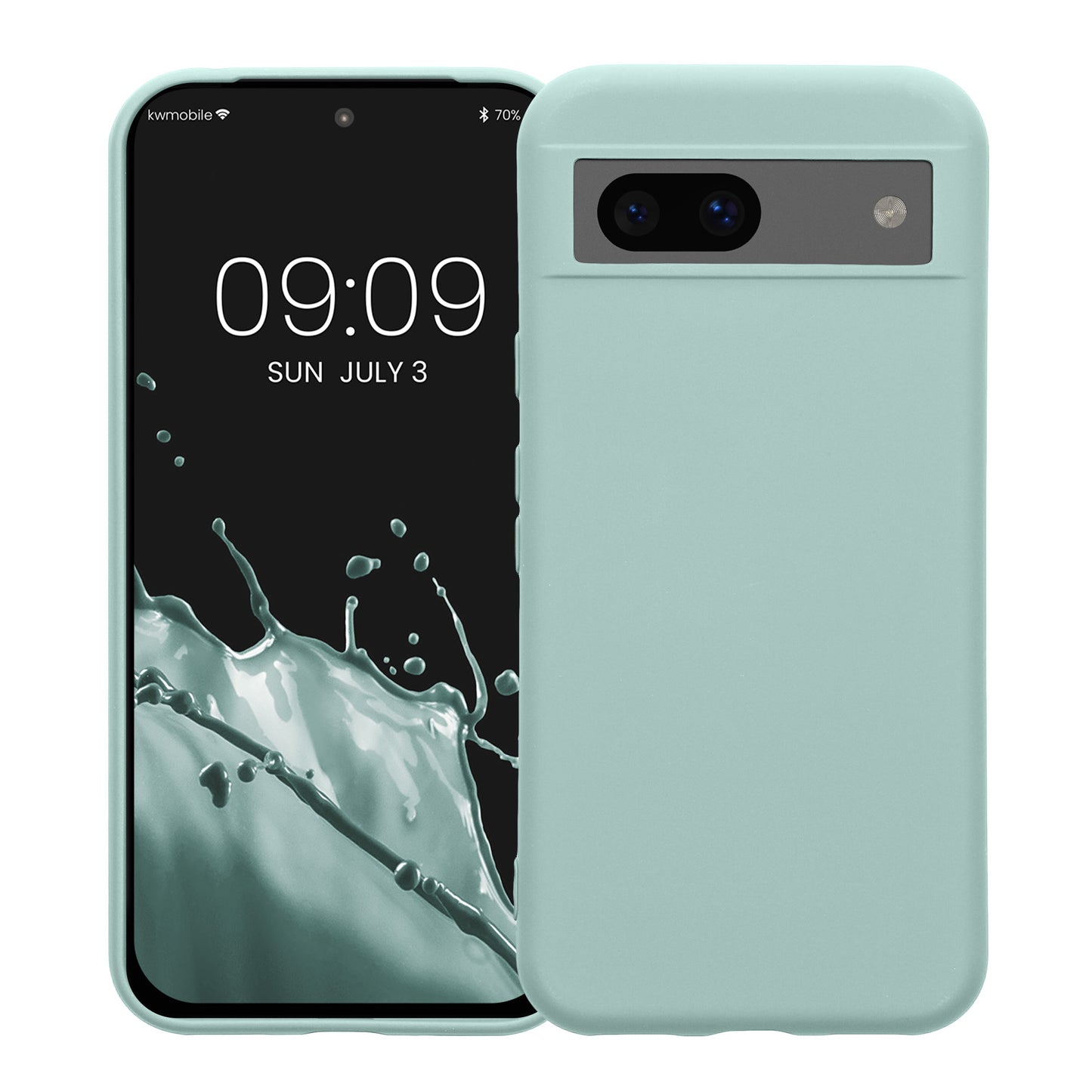 kwmobile Hülle kompatibel mit Google Pixel 8a Hülle - Schutzhülle für kabelloses Laden - Case