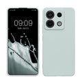 kwmobile Handyhülle kompatibel mit Xiaomi Redmi Note 13 Pro 5G / Poco X6 5G Hülle - Handy Case aus weichem Silikon in Cool Mint Cool Mint  