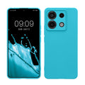kwmobile Handyhülle kompatibel mit Xiaomi Redmi Note 13 Pro 5G / Poco X6 5G Hülle - Handy Case aus weichem Silikon in Cool Glacier Cool Glacier  