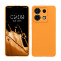 kwmobile Handyhülle kompatibel mit Xiaomi Redmi Note 13 Pro 5G / Poco X6 5G Hülle - Handy Case aus weichem Silikon in Fruity Orange Fruity Orange  
