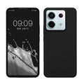 kwmobile Hülle kompatibel mit Xiaomi Redmi Note 13 Pro 5G / Poco X6 5G Hülle - Silikon Handy Case - Handyhülle weiche Oberfläche - kabelloses Laden - Schwarz Schwarz  