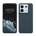 kwmobile Hülle kompatibel mit Xiaomi Redmi Note 13 Pro 5G / Poco X6 5G Hülle - Silikon Handy Case - Handyhülle weiche Oberfläche - kabelloses Laden - Dunkler Schiefer Dunkler Schiefer  