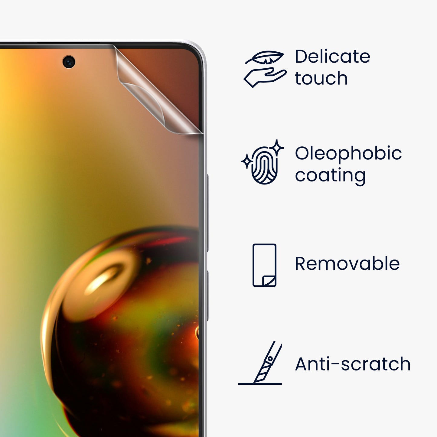 3x Folie kristallklar für Xiaomi Redmi Note 13 Pro 5G / Poco X6 5G