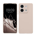 kwmobile Hülle kompatibel mit Xiaomi Redmi Note 13 5G Hülle - weiches TPU Silikon Case - Cover geeignet für kabelloses Laden - Coconut Swirl Coconut Swirl  