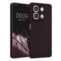 kwmobile Handyhülle kompatibel mit Xiaomi Redmi Note 13 5G Hülle - weiche Silikon Case metallisch schimmernd in Metallic Brombeere Metallic Brombeere  