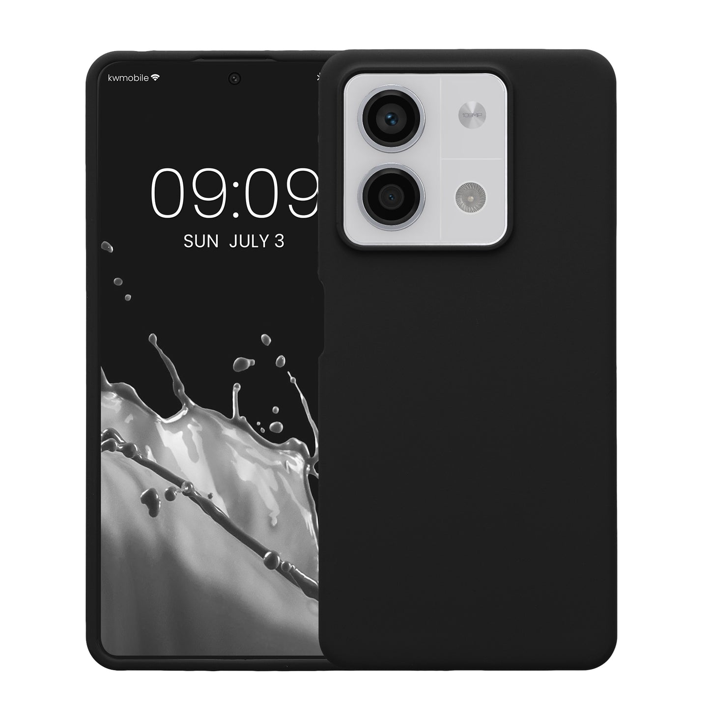 kwmobile Handyhülle für Xiaomi Redmi Note 13 5G Hülle Case Silikon Kabelloses Laden Schutzhülle Cover