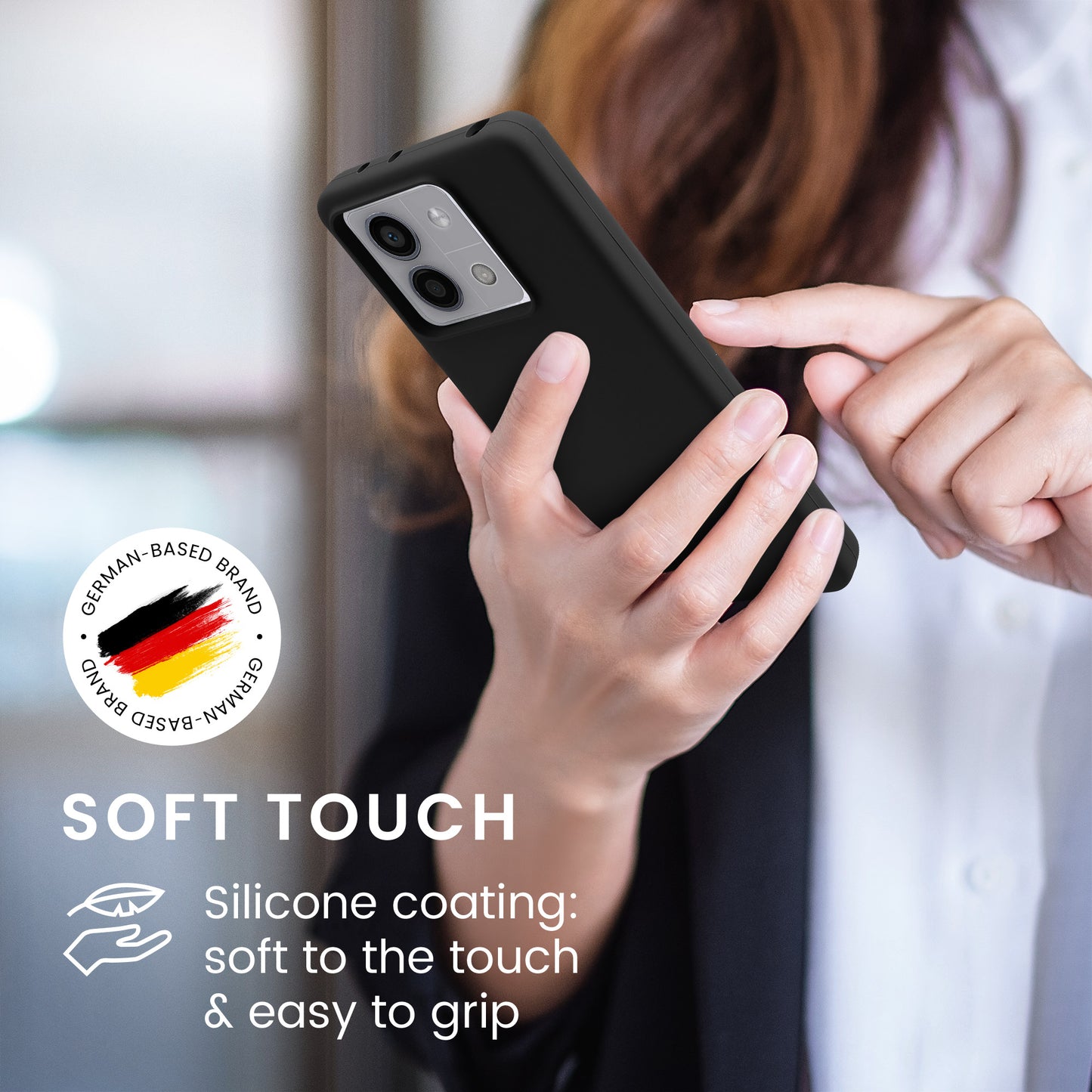 kwmobile Handyhülle für Xiaomi Redmi Note 13 5G Hülle Case Silikon Kabelloses Laden Schutzhülle Cover