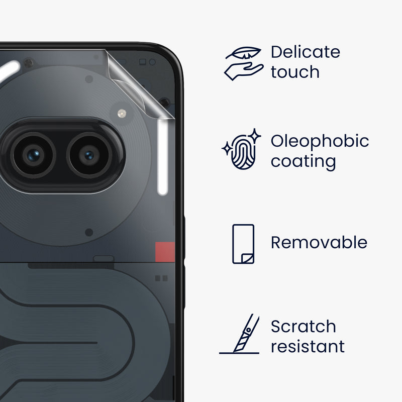 Schutzfolie Rückseite kompatibel mit Nothing Phone 2a / Phone 2a Plus
