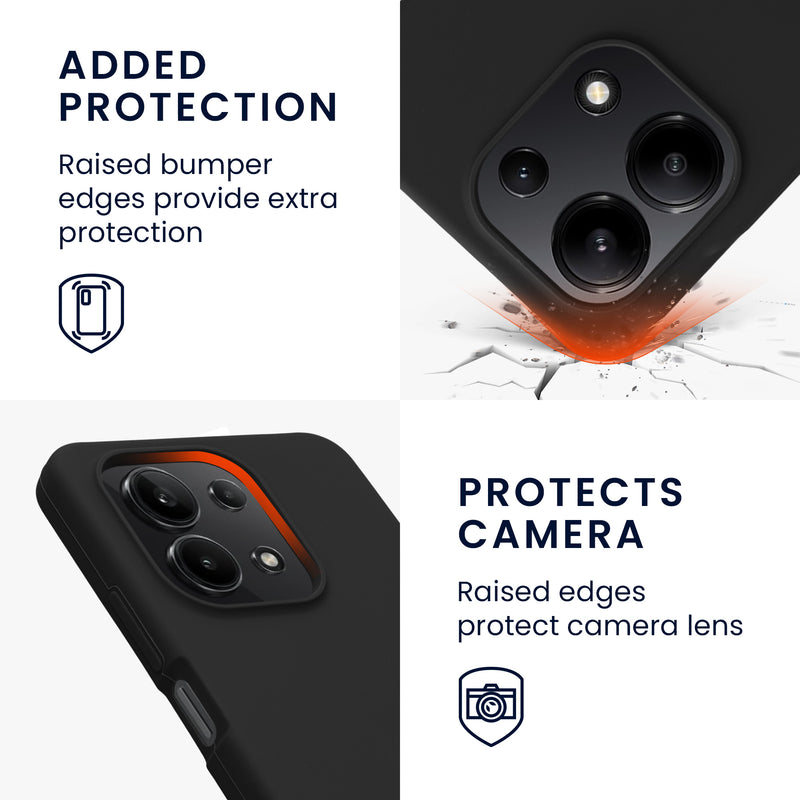 kwmobile Handyhülle für Xiaomi Redmi Note 13 4G - Case - Kabelloses Laden - Schutzhülle Cover