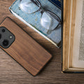 Holzhülle mit TPU Bumper für Xiaomi Redmi Note 13 Pro 4G Walnussholz