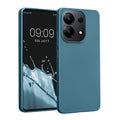 kwmobile Case kompatibel mit Xiaomi Redmi Note 13 4G Hülle - Schutzhülle aus Silikon metallisch schimmernd - Handyhülle Metallic Karibikblau Metallic Karibikblau  