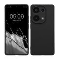 kwmobile Handyhülle kompatibel mit Xiaomi Redmi Note 13 Pro 4G Hülle - Handy Case aus weichem Silikon in Schwarz matt Schwarz matt  