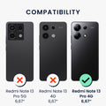 kwmobile Handyhülle für Xiaomi Redmi Note 13 Pro 4G Hülle weiches Handy Silikon Case Schutzhülle Cover