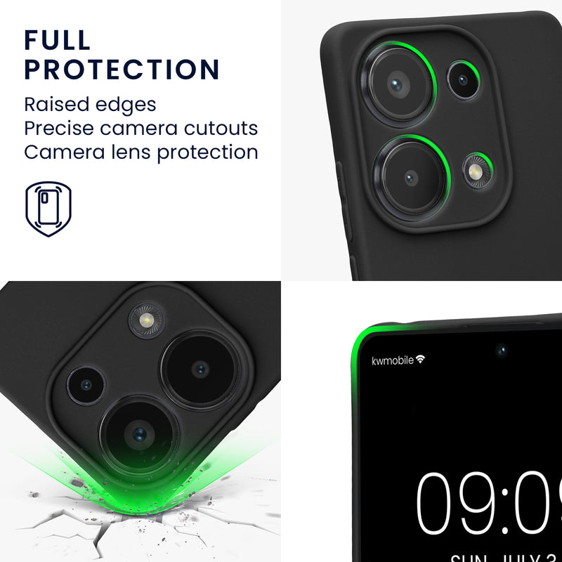 kwmobile Handyhülle für Xiaomi Redmi Note 13 Pro 4G Hülle weiches Handy Silikon Case Schutzhülle Cover