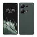 kwmobile Handyhülle kompatibel mit Xiaomi Redmi Note 13 Pro 4G Hülle - Handy Case aus weichem Silikon in Tannengrün Tannengrün  
