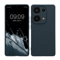 kwmobile Handyhülle kompatibel mit Xiaomi Redmi Note 13 Pro 4G Hülle - Handy Case aus weichem Silikon in Dunkler Schiefer Dunkler Schiefer  