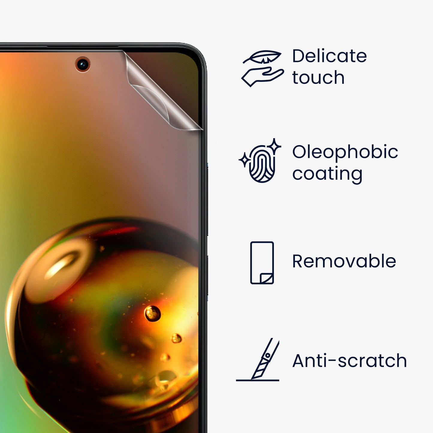 3x Folie kristallklar für Xiaomi Redmi Note 13 4G