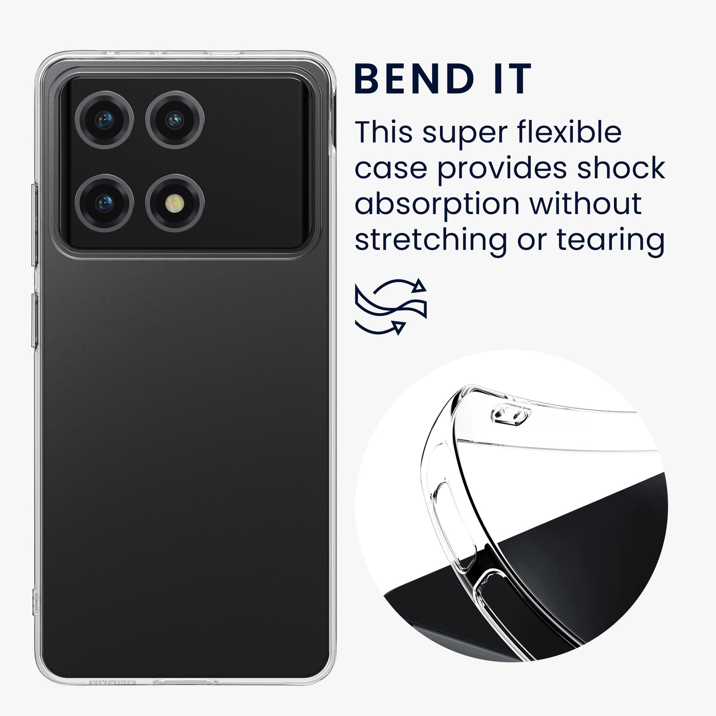 kwmobile Hülle kompatibel mit Xiaomi Poco X6 Pro 5G Handyhülle Handy Case