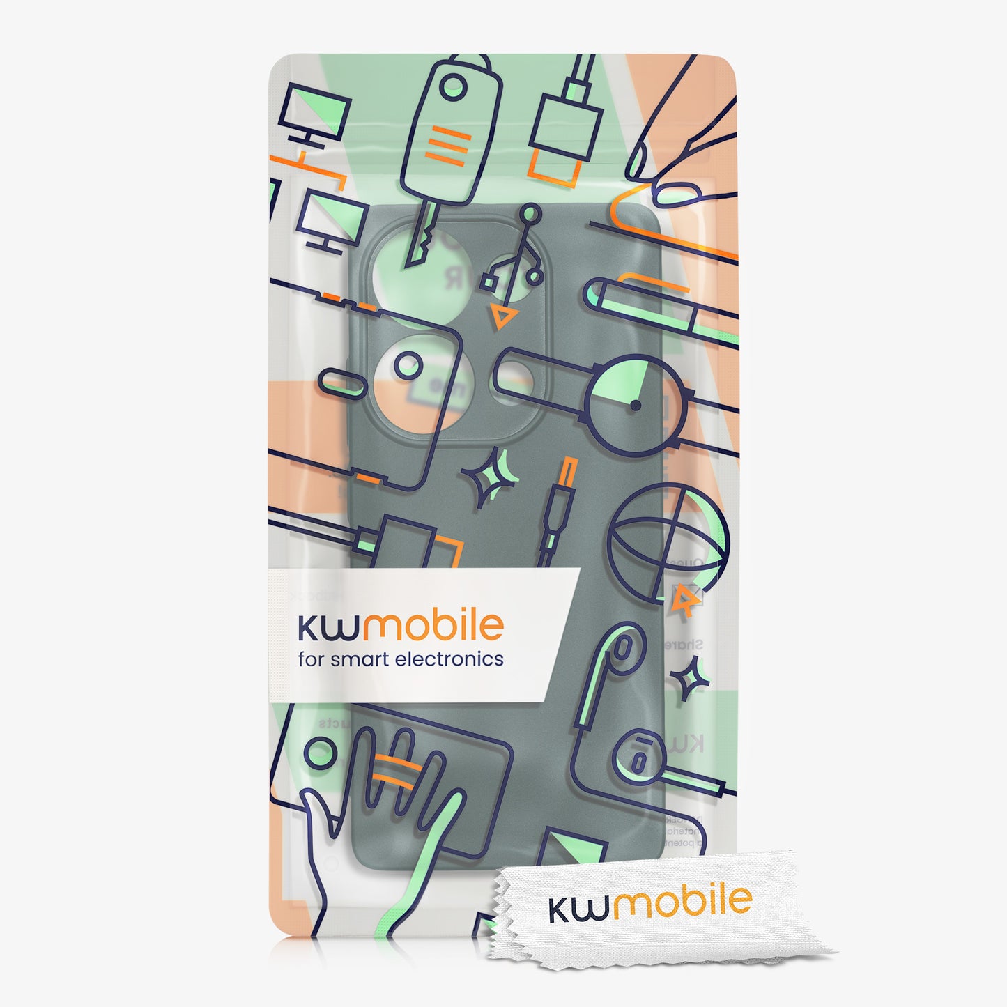 kwmobile Handyhülle für Xiaomi Poco M6 Pro (4G) Hülle - weiche Silikon Case metallisch schimmernd - Schutzhülle Cover