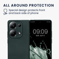 kwmobile Handyhülle für Xiaomi Poco M6 Pro (4G) Hülle - weiche Silikon Case metallisch schimmernd - Schutzhülle Cover