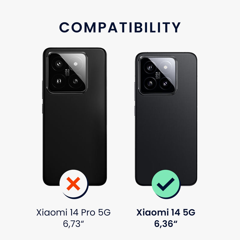 kwmobile Hülle kompatibel mit Xiaomi 14 5G stoßfestes Handy Cover TPU Handyhülle